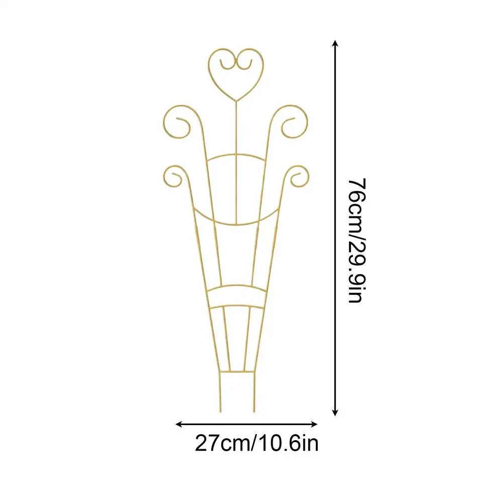 Metal Trellis Climbing Plants Outdoor Potted Support Vine Stake