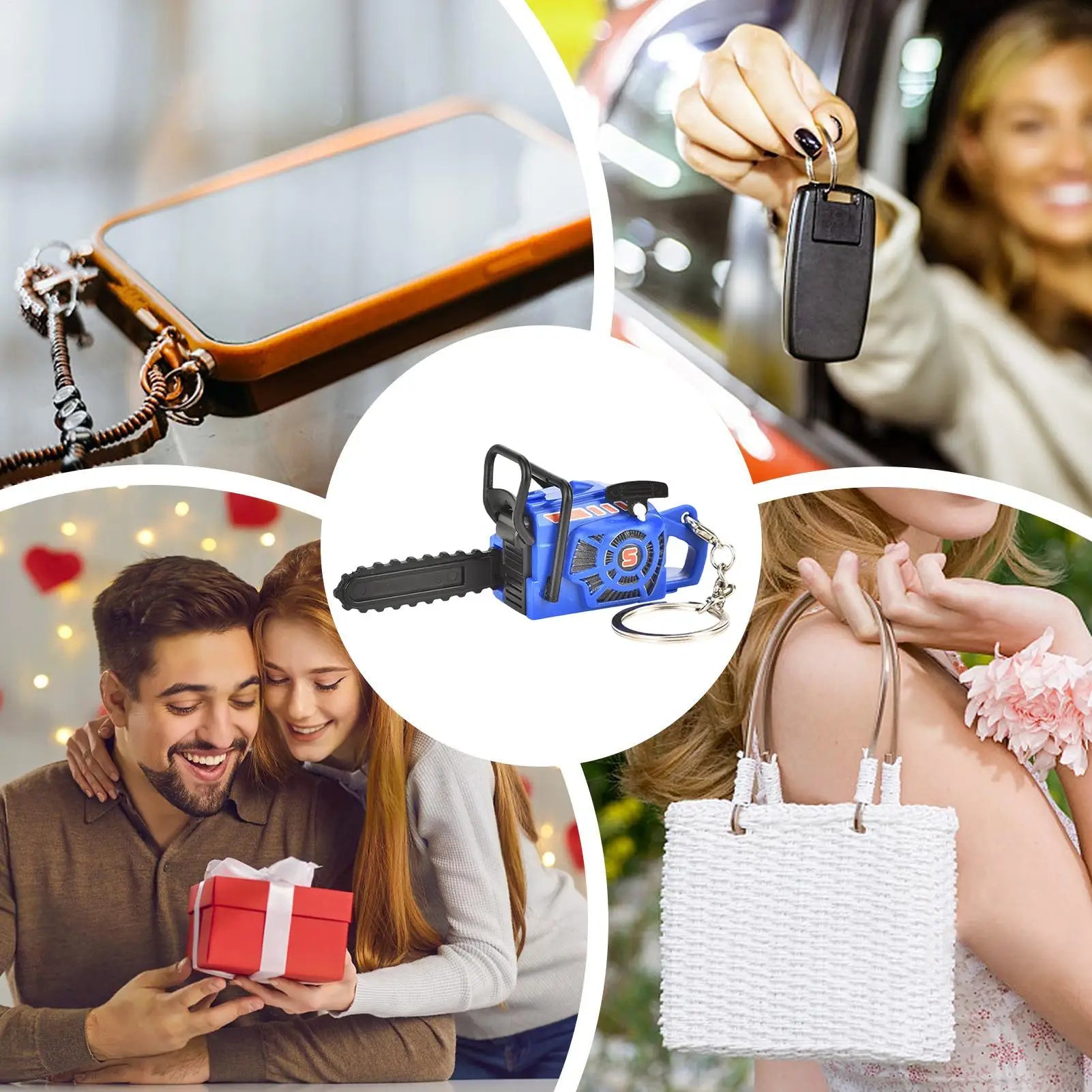 Fake Chainsaw With Pull Cord Funny Pendant Electric Construction Tool Prank Toys For Men Boyfriend Boys Birthday Party Daily Zpaxo