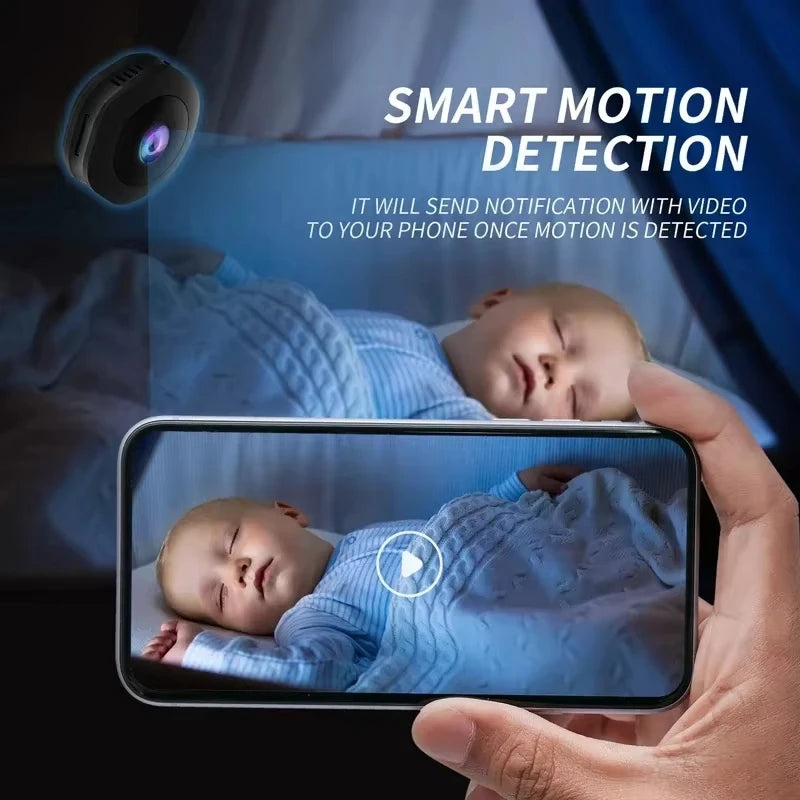 4K 1080p HD Mini Wireless Camera Portable Cam Invisible Night Version