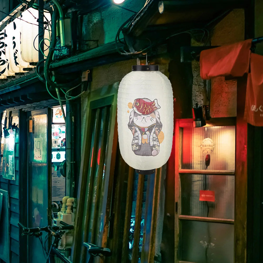 Lucky Cat Japanese Lantern Outdoor Bistro Waterproof Cute Simple