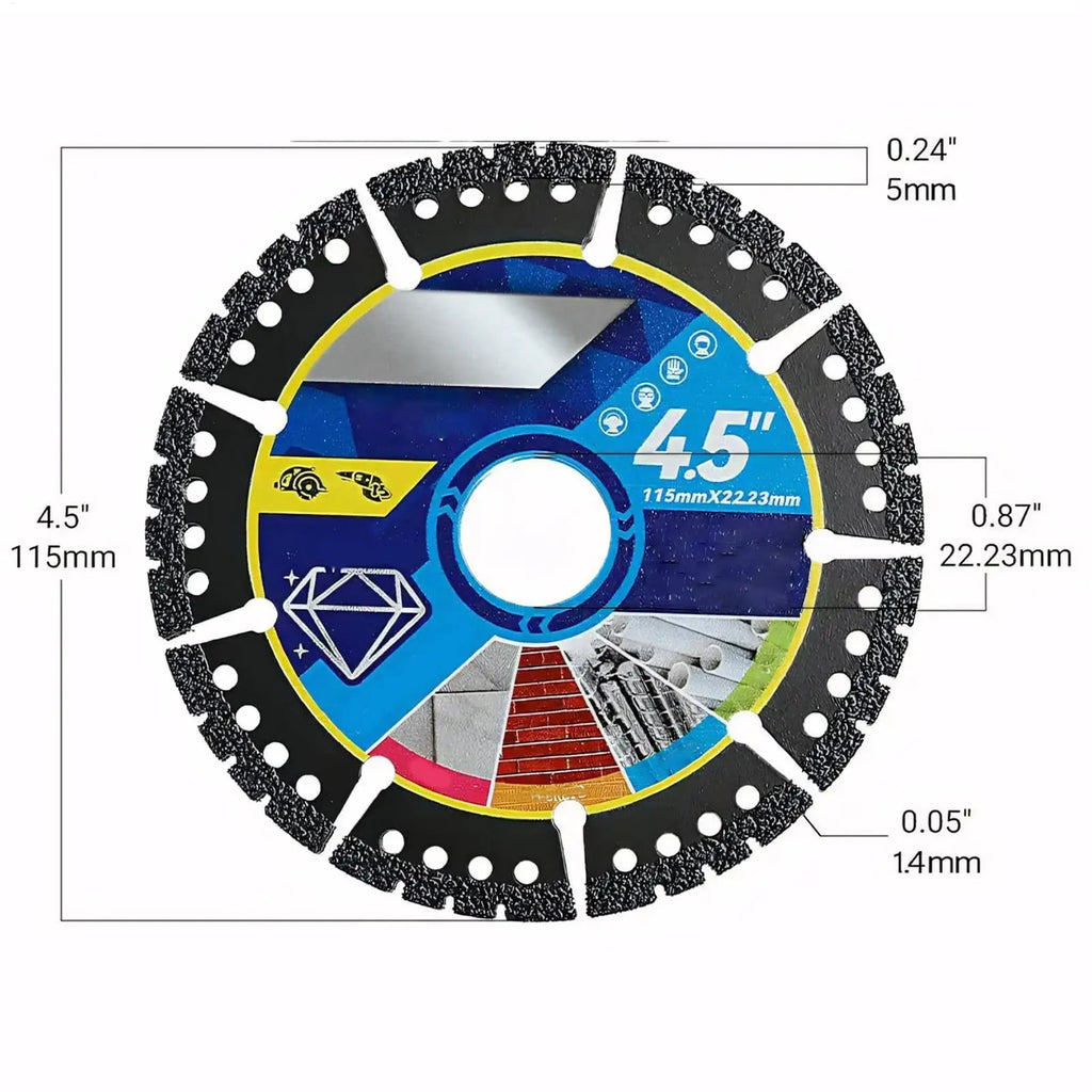Saw Disc Wheel 3-Piece Multi-Purpose Cutter Discs Grinding Wheel Tools for Tiles Marbles Concrete Steel PVC Pipes Stones Metal Zpaxo