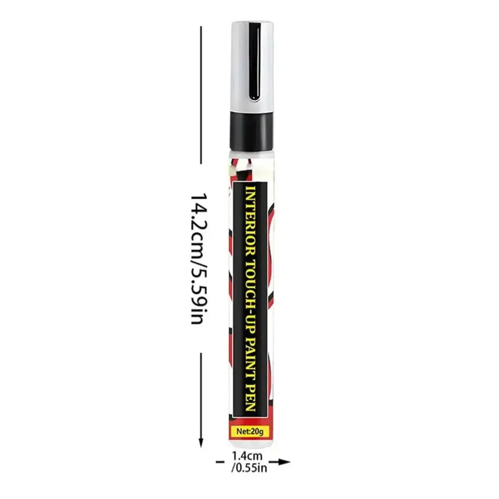 3pcs/bag Black Color Touch-Up Paint Pen Plastic Parts Smooth Application Plastic Scratch Repair Pen Compact Design Zpaxo