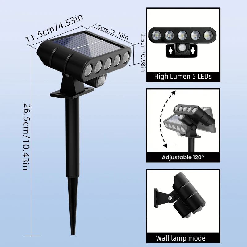 Solar Powered Tree Lighting Outdoor Lights Courtyard Lawn Lights Home Garden Lighting Decorative Landscape Atmosphere Lights Zpaxo