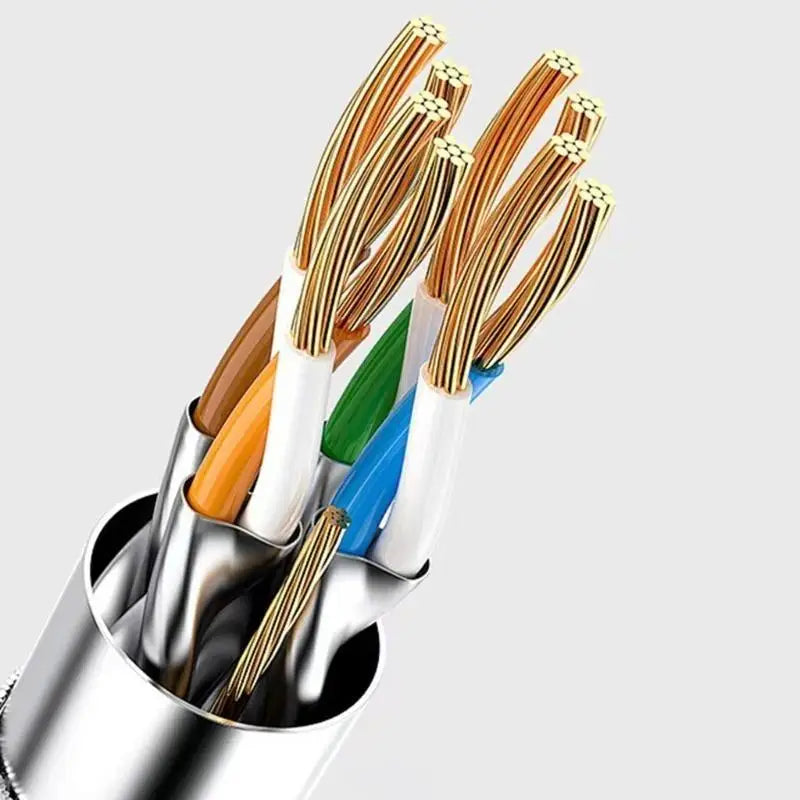 652F Upgrades 66W USB multiple Device Charging Cable Supports Simultaneous Charging Nylon Braided Charging Cord for 5 Devices Zpaxo