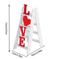Valentine Love Ladder Desktop Decor Tabletop Mantle Shelf Sign