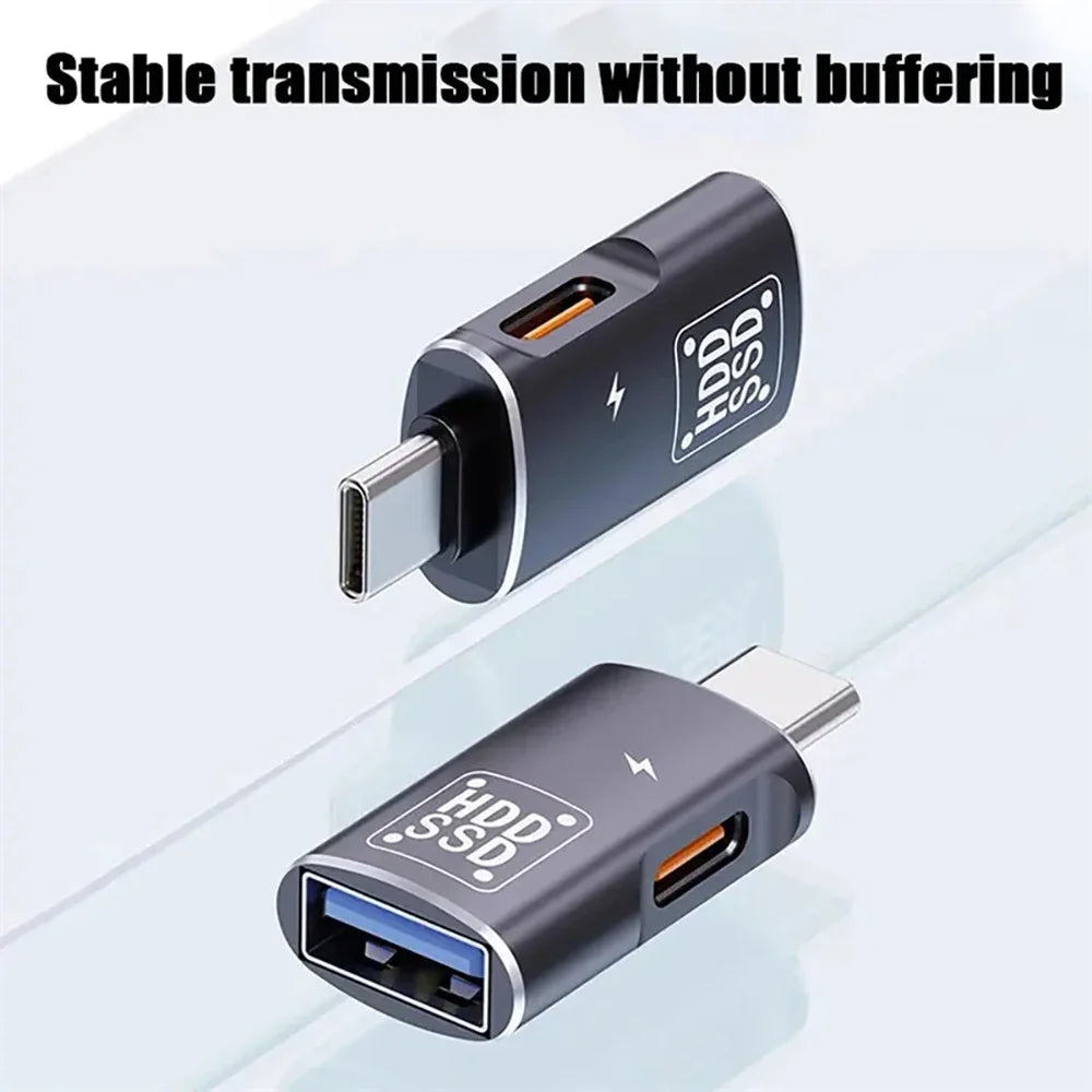 2-in-1 USB-C OTG Adapter | USB-A & Type-C Female | 3A Charging USB-C OTG Adapter Zpaxo