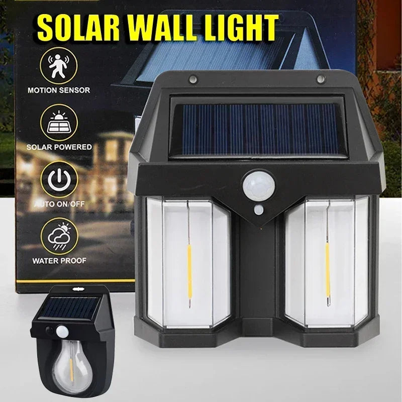 Solar Motion Sensor Outdoor Wall Light – IP55 Waterproof LED Solar Wall Light Zpaxo
