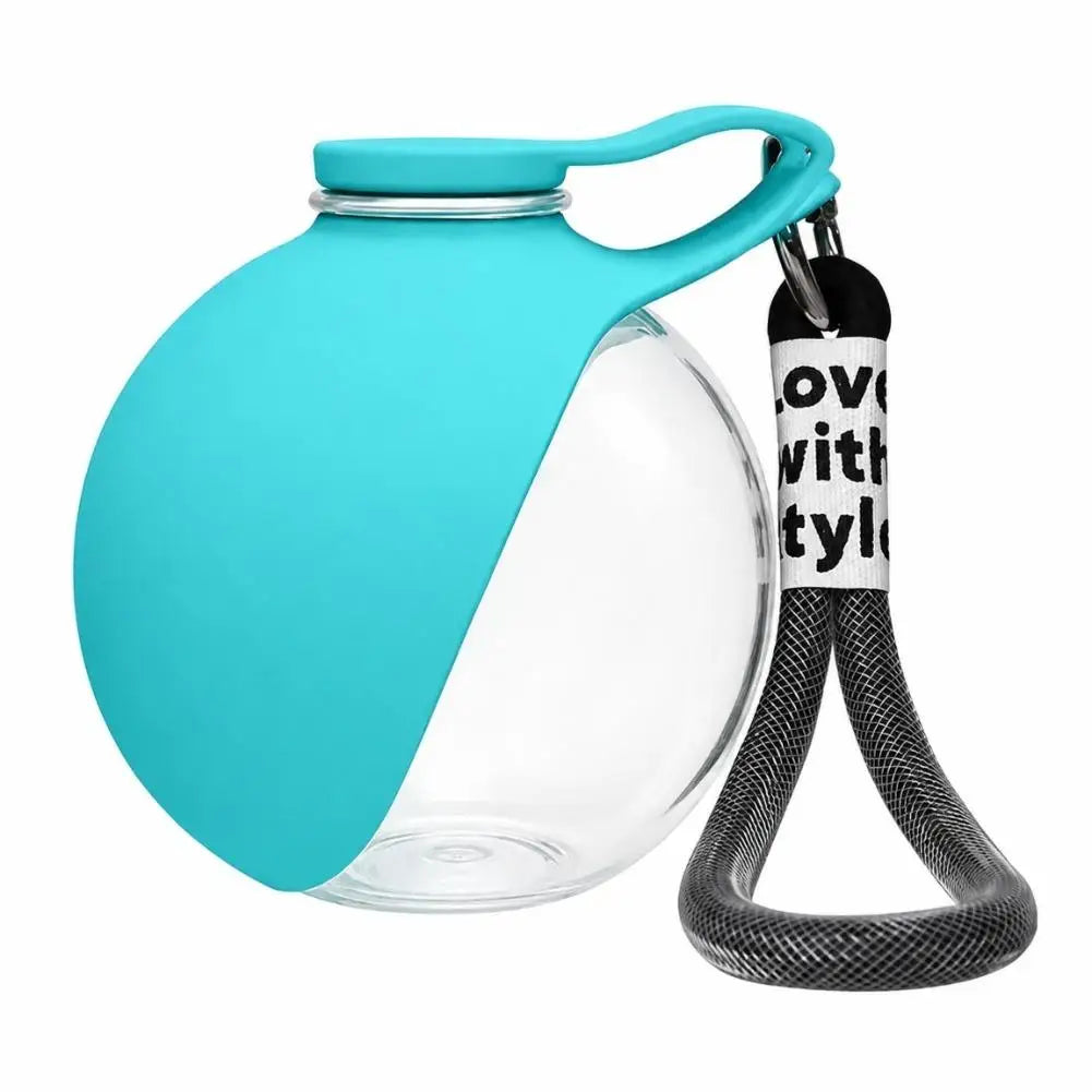 Silicone Dog Bowl Leak-proof 2-in-1 Portable Dog Water Bottle for Outdoor Activities Like Walking Compact Travel Pet Feeding Zpaxo Blue