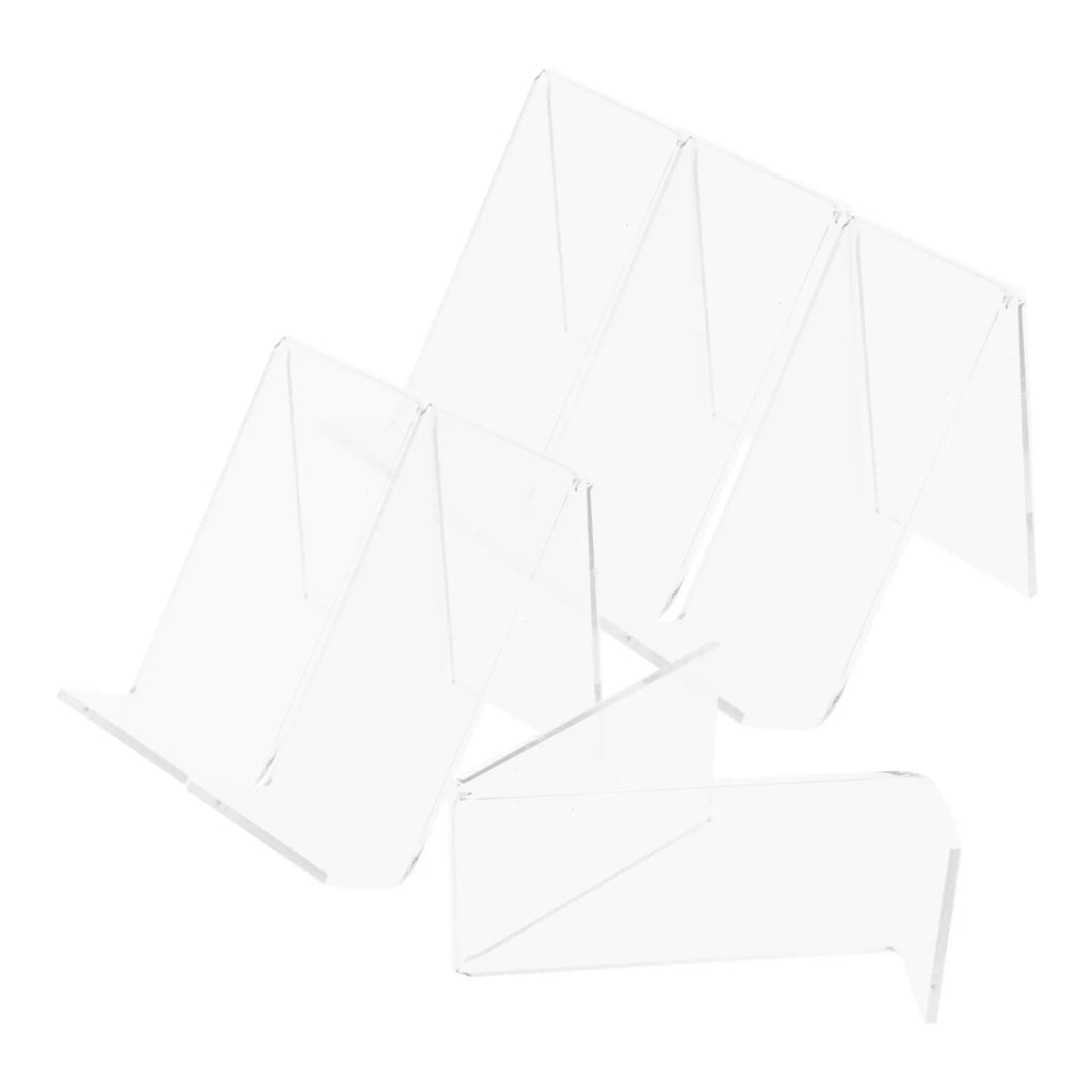 6Pcs Transparent Acrylic Shoe Display Holder Compact Lightweight Shoe Rack for Home Store Mall Sandals Sneaker Showcase