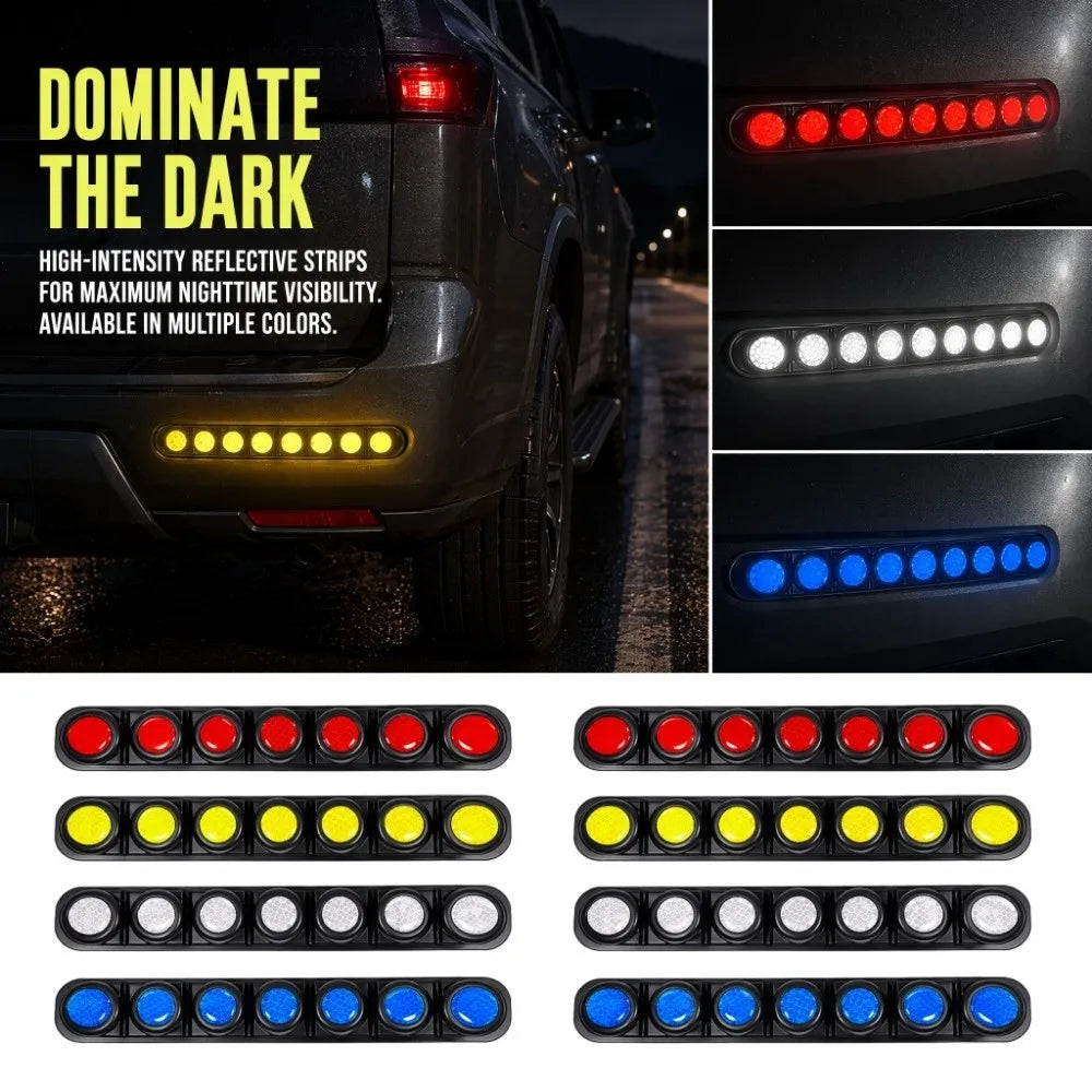 Safety Warning Car Bumper Guard Protective Anti-scratch Self-adhesive Zpaxo