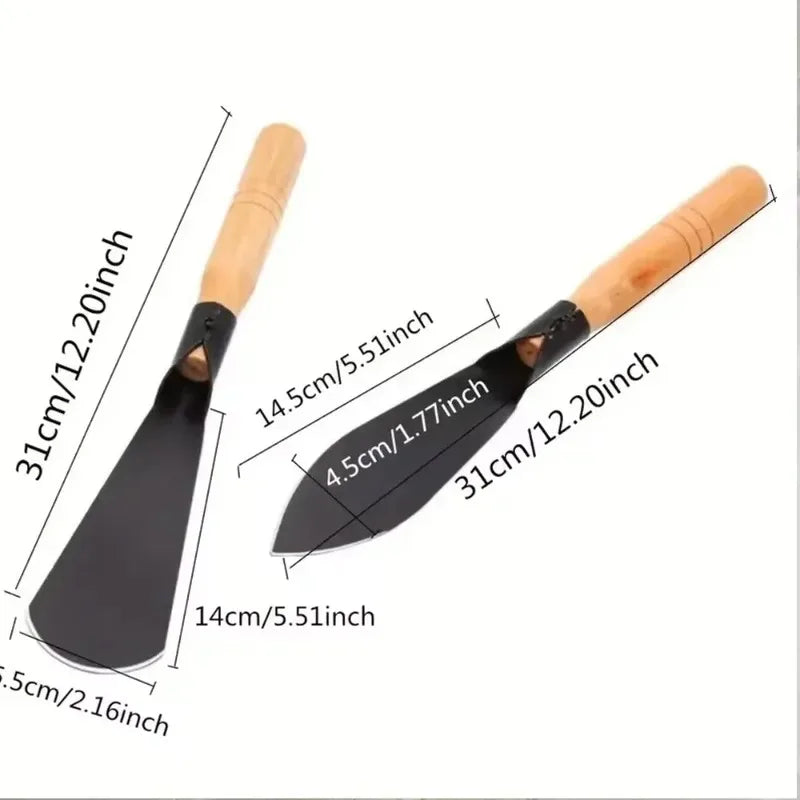 Versatile Garden Shovel Sturdy Iron Hoe Planting Weeding Loosening