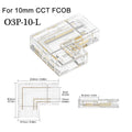 5/8/10MM 2/3/4Pin FOB COB RGB CCT Tape LED Lights Strip Solderless Connector Seamless L Shape Corner Connectors 90 Degree DIY Zpaxo E