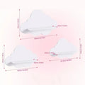 3 Cute Cloud Shaped Floating Wall Shelf Aesthetic Room Decor Storage