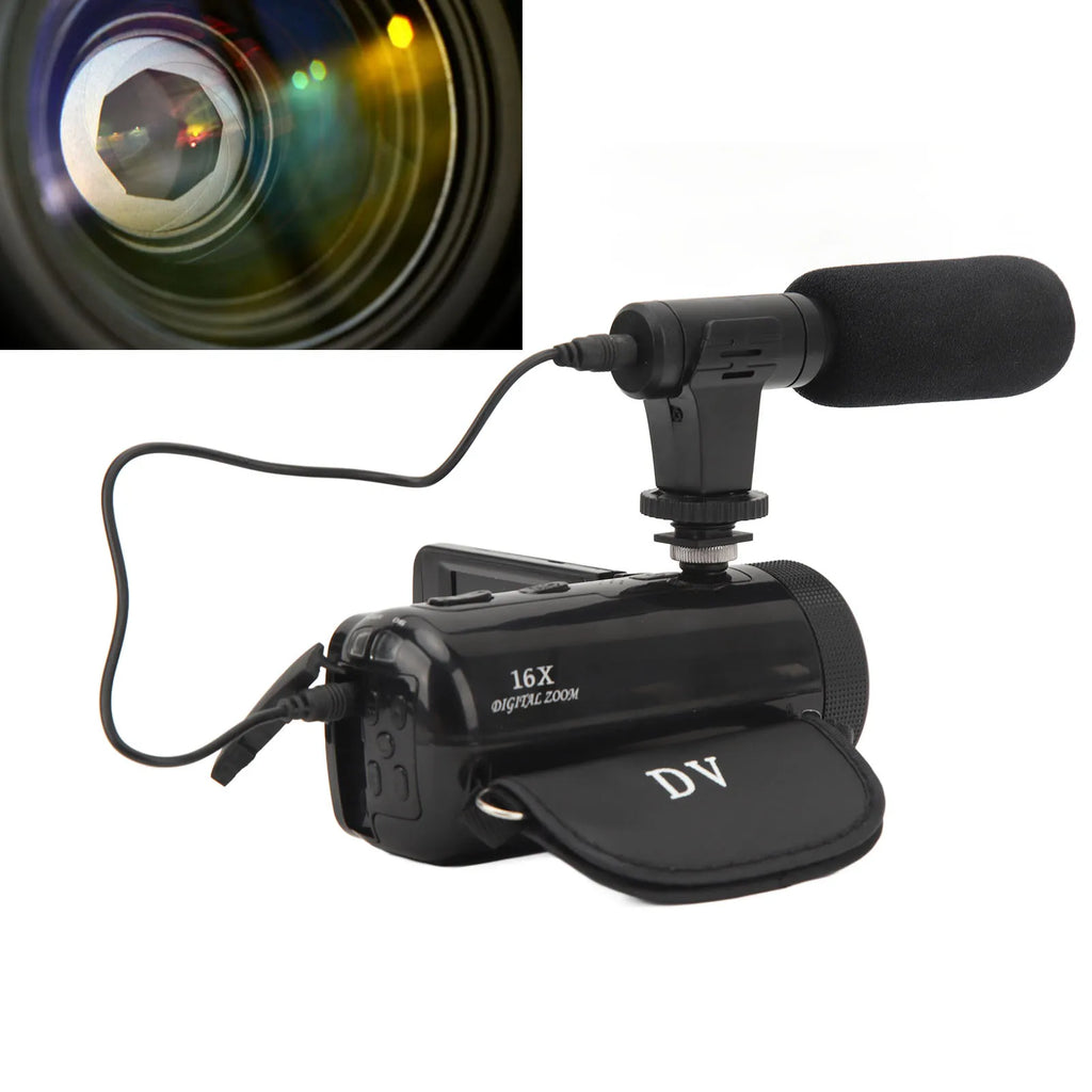 Video Camera Camcorder Supporting Stereo Recording IPS USB Interface