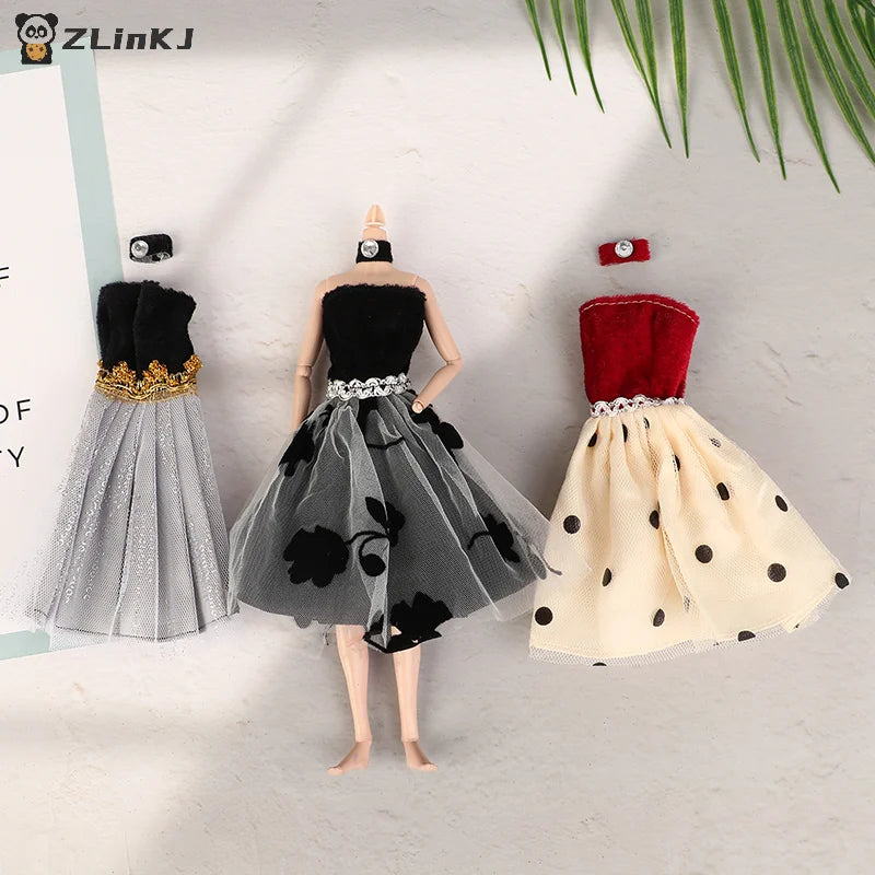 Doll Clothes Banquet Party Beautiful Dress Sexy Fashion Accessories Zpaxo