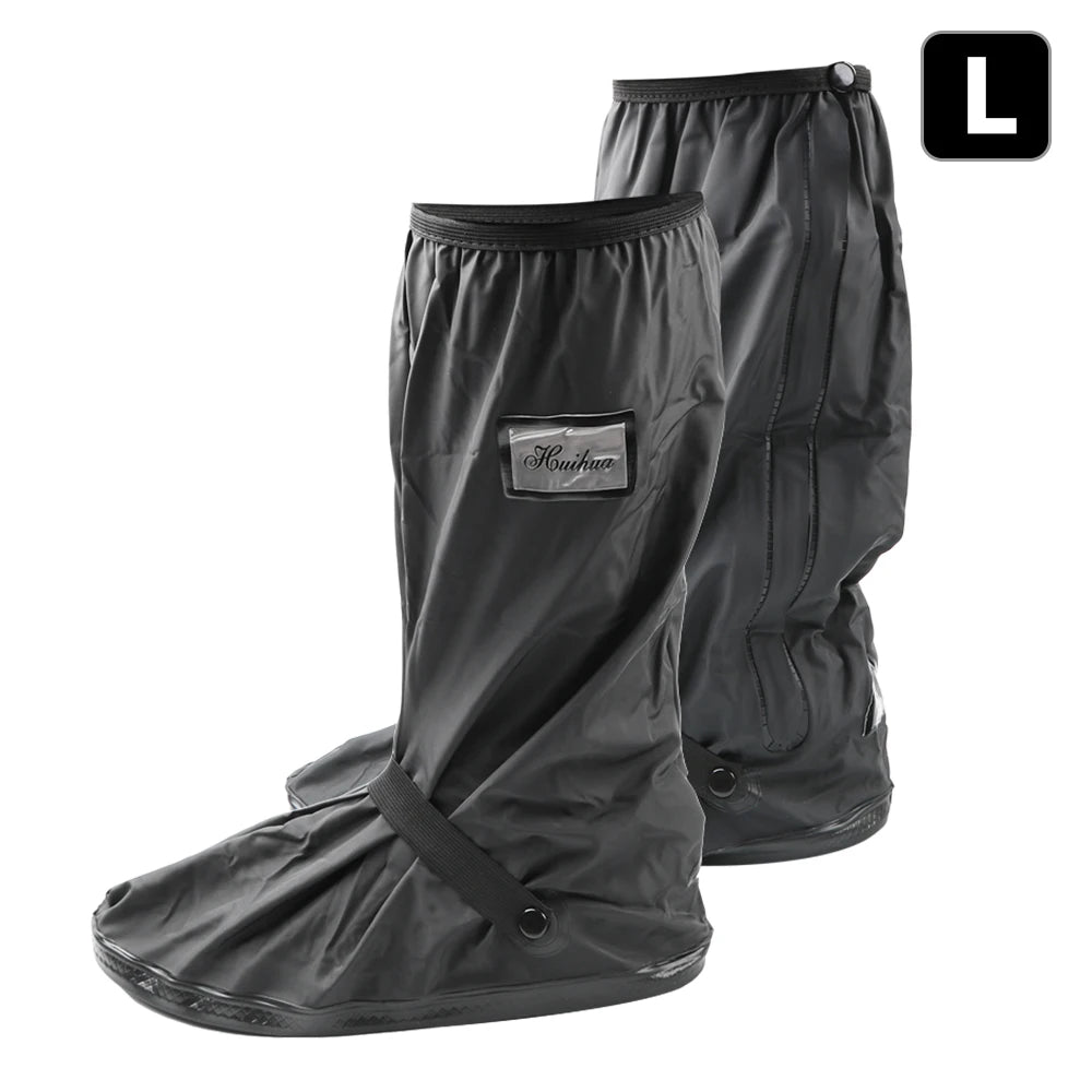 Non-slip Boot Covers Rainy Snowy Day Motorcycle Scooter Bike Rain