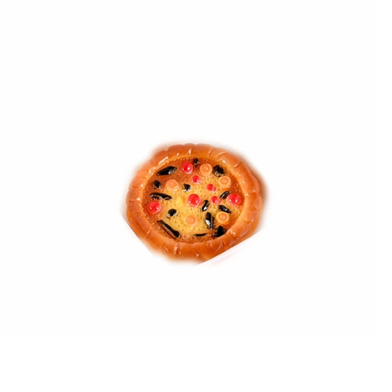 ▶6pcs Miniature Pizza Or Packing Box Model For 1:6/1:12 Scale Dollhouse Kitchen Food Decor Toy Doll House Accessories Zpaxo only pizza