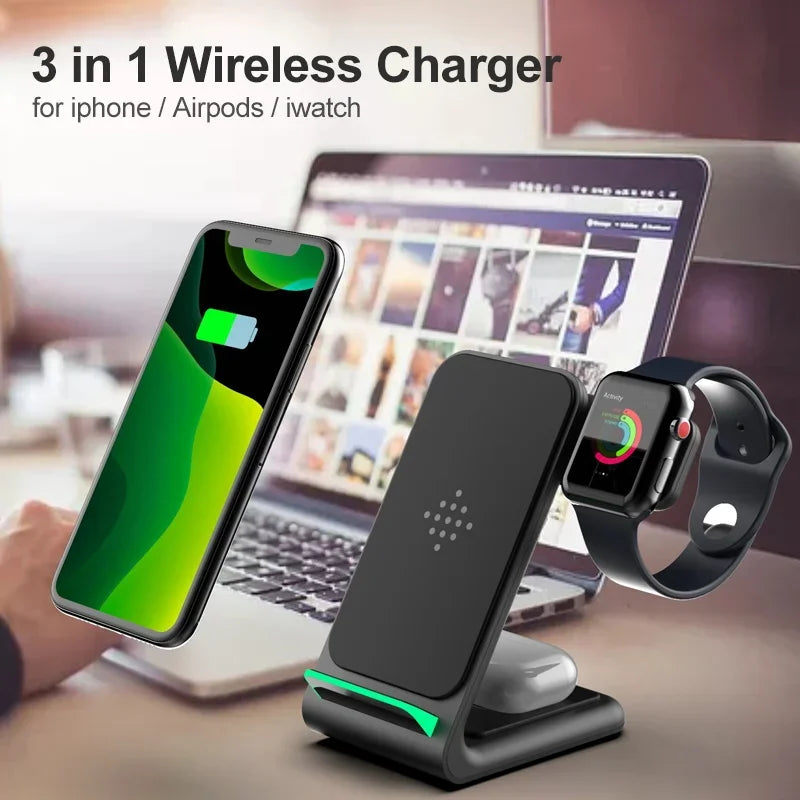 15W Phone Magnetic Fast Charge Station 1 Wireless Charger Holder