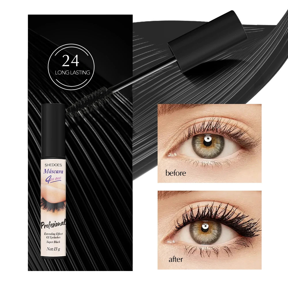 Eye Black Waterproof Anti Smudge Durable Curly Thick Easy Apply Zpaxo