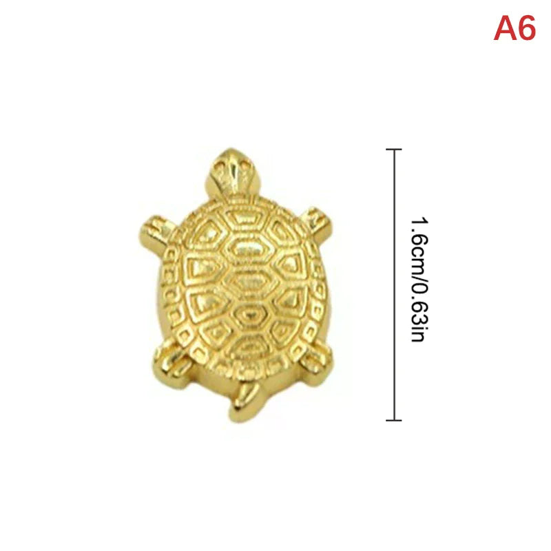 Fengshui Lucky Turtle Wallet Charm Money-biting TurtleOrnaments Decor With "Daily Wealth" For Longevity Financial Stability Zpaxo