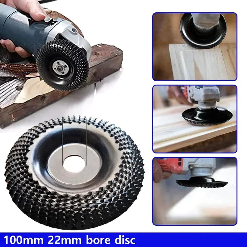 Wood Grinder Wheel Disc 4 Inch 22mm , Grinding Disc Sanding Carving Rotary Tool Rotary Tool Accessories Precision Tool for Woodw Zpaxo