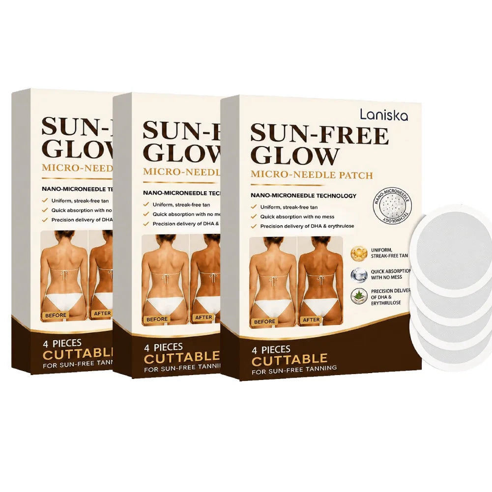 4-Pack Microneedle Body Tanning Patches – Sun-Activated Unisex Tanning Skin Patch Zpaxo C