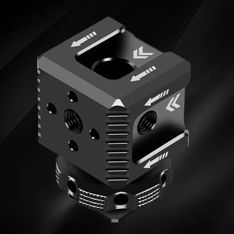 652F Three Head Hot Shoe Adapter Lightweight Extend Microphone LED Fill Light Monitor Zpaxo
