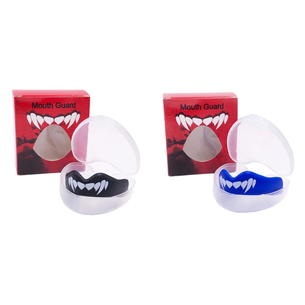 1- Fighting Training Mouth Guard Boxing Gum Shield Slim Fit Adult Zpaxo B 2SET