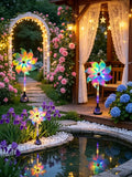 Bright Rotating Solar-powered Windmill Light It's Also Perfect