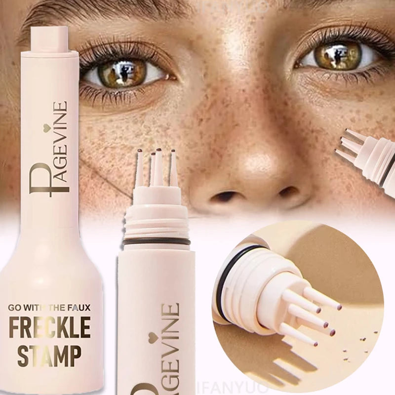 Five-point Freckle Stamp Pen Natural Simulation Instant Freckle Liquid Fake Dot Spot Comb Seal Waterproof Quick Dry Makeup Tools Zpaxo