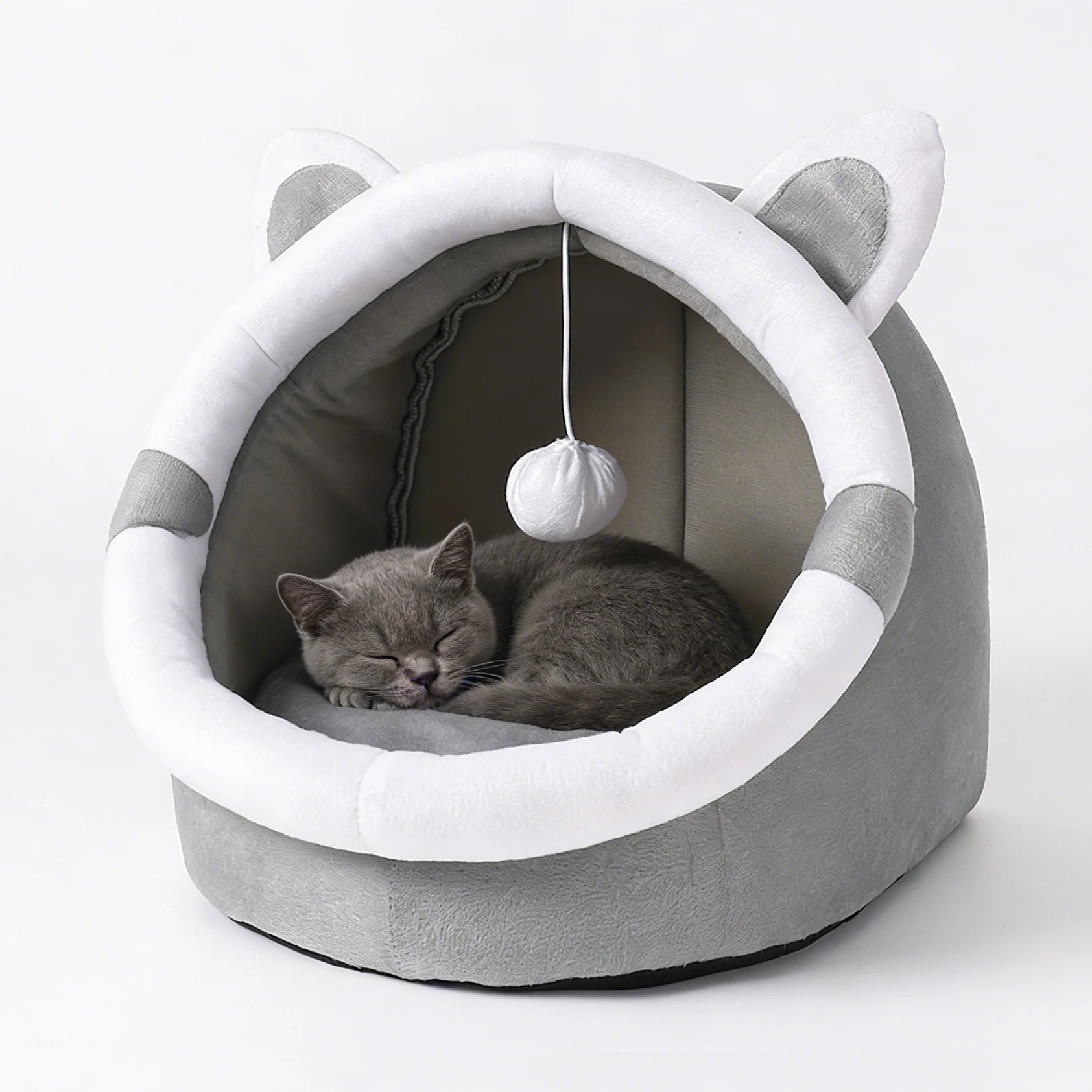 Deep Sleep Cat Cave Bed – Foldable, Washable Pet Bed for Cats Cat Cave Bed Zpaxo
