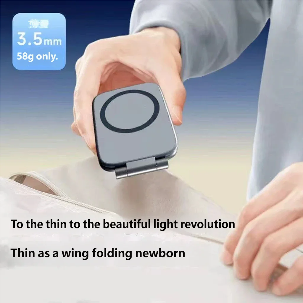 Car Phone Holder Ultra-thin Magnetic Suction Folding Strong Support
