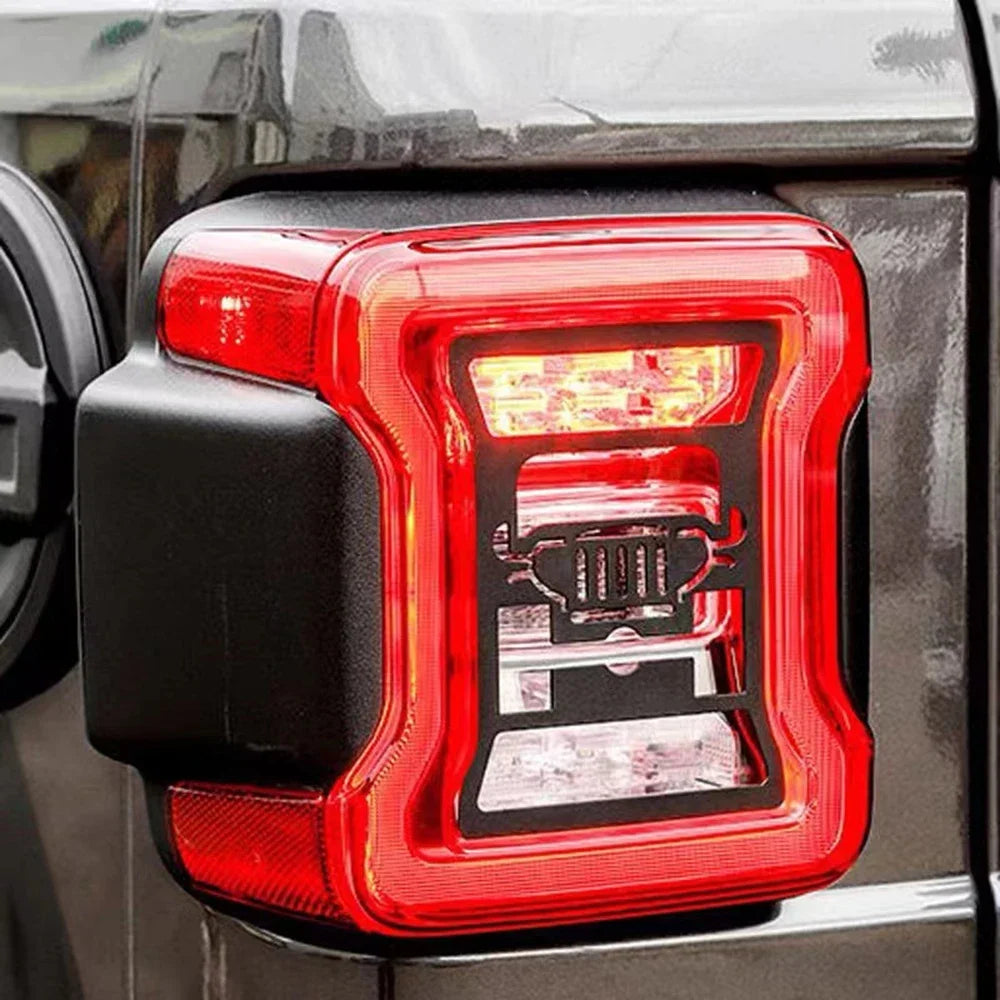 Jeep Wrangler JL 2018–2022 Rear Taillight Guard Cover – Aluminum Pair
