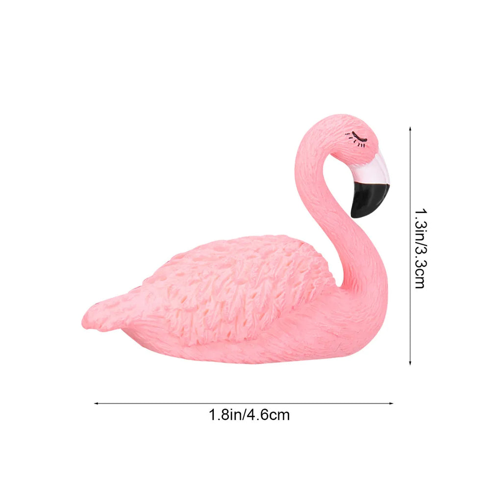 Resin Flamingo Miniatures Pink Cake Decorating Supplies Party Wedding