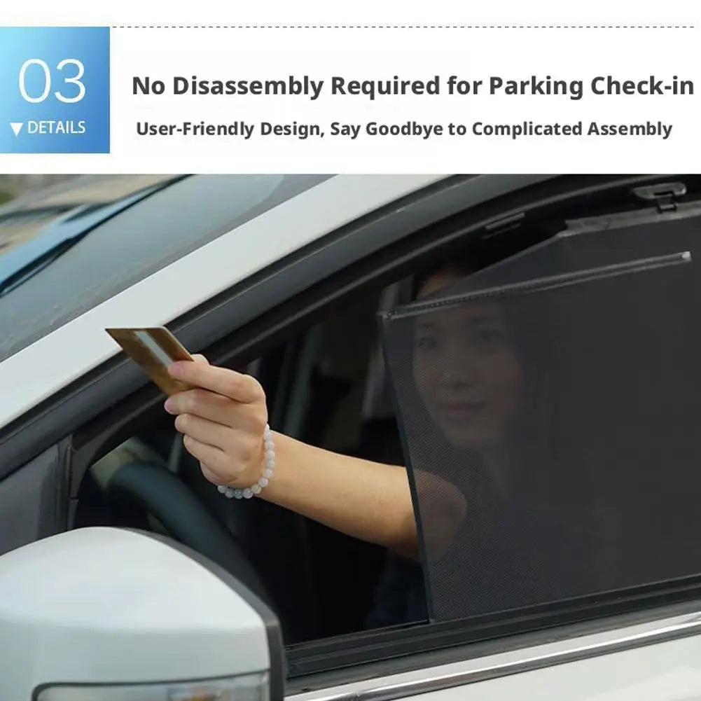 Driver Seat Flexible Sunshade Car Window Curtain Sunshade Blocks Back Seat Sun UV Glare Heat Protector Car Trunk RV Travel Zpaxo