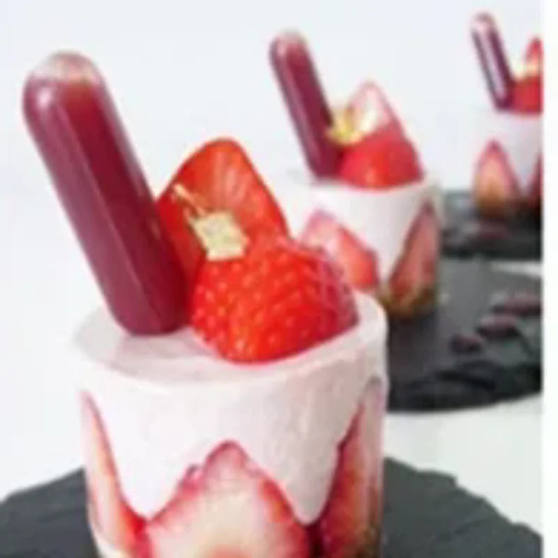 Transparent Ice Cream Jelly Milkshake Dropper Disposable Straw Zpaxo