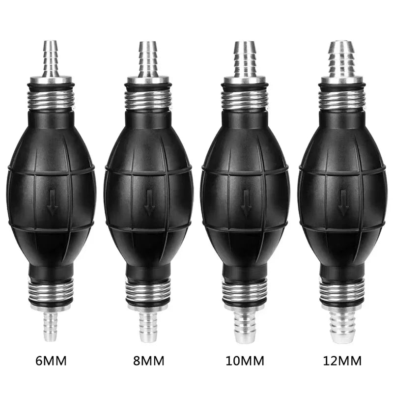 Manual Fuel Transfer Pump Rubber Aluminum Hand Primer Bulb Diesel Zpaxo