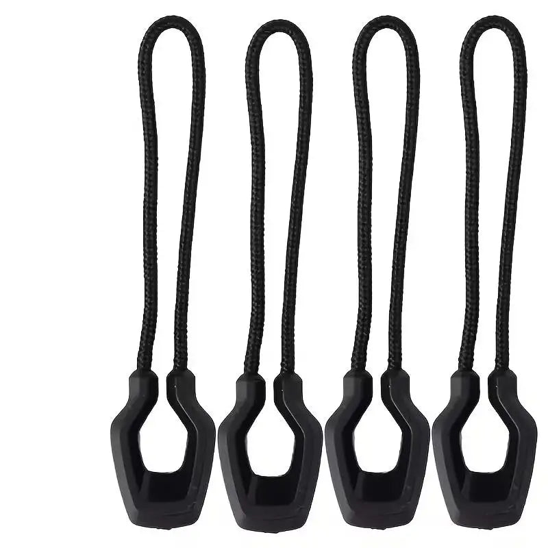 4pcs Stylish Zipper Pulls – Durable Extensions for Bags & Jackets, Handy Replacement Accessories Zpaxo