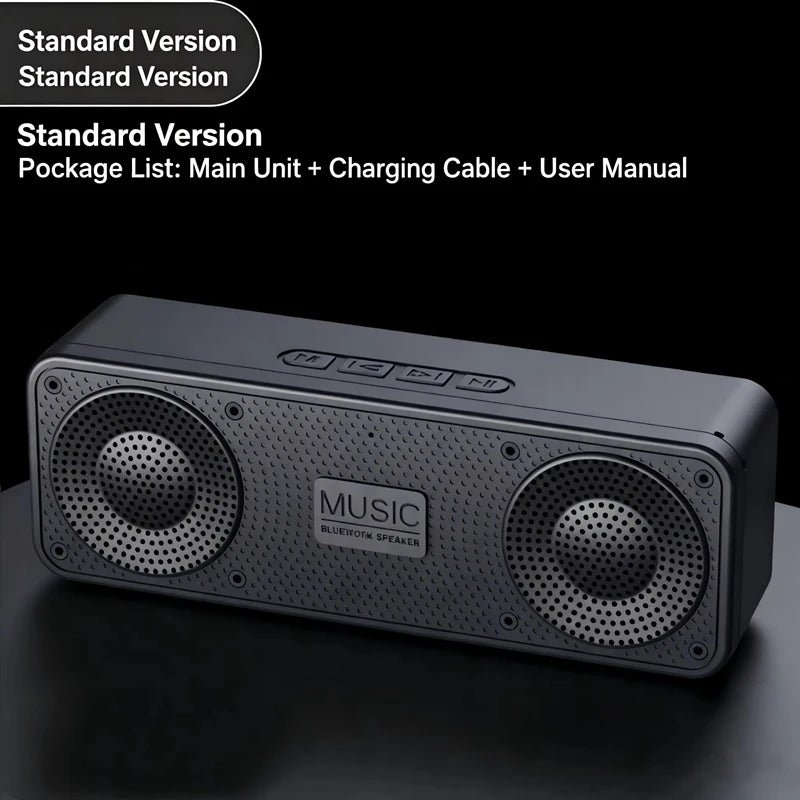 2026 NEW Portable Bluetooth Speaker Wireless High Fidelity Surround Sound Box TF Card FM Radio Outdoor Camping Party Loudspeaker Zpaxo