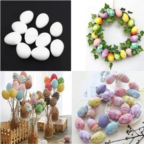 Crafting Foam Egg Set 5cm 8cm 10cm White Polystyrene Balls for Art School Project and Handmade Decoration Zpaxo 10 Pieces 8cm