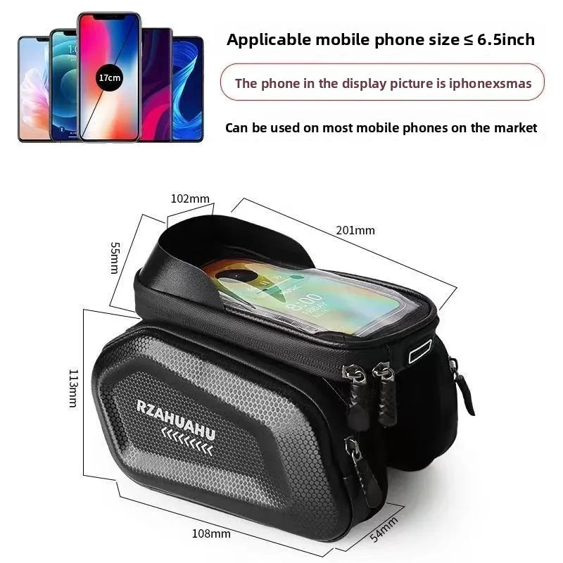 Waterproof Bike Frame Bag – Top Tube Phone Bag MTB & Road