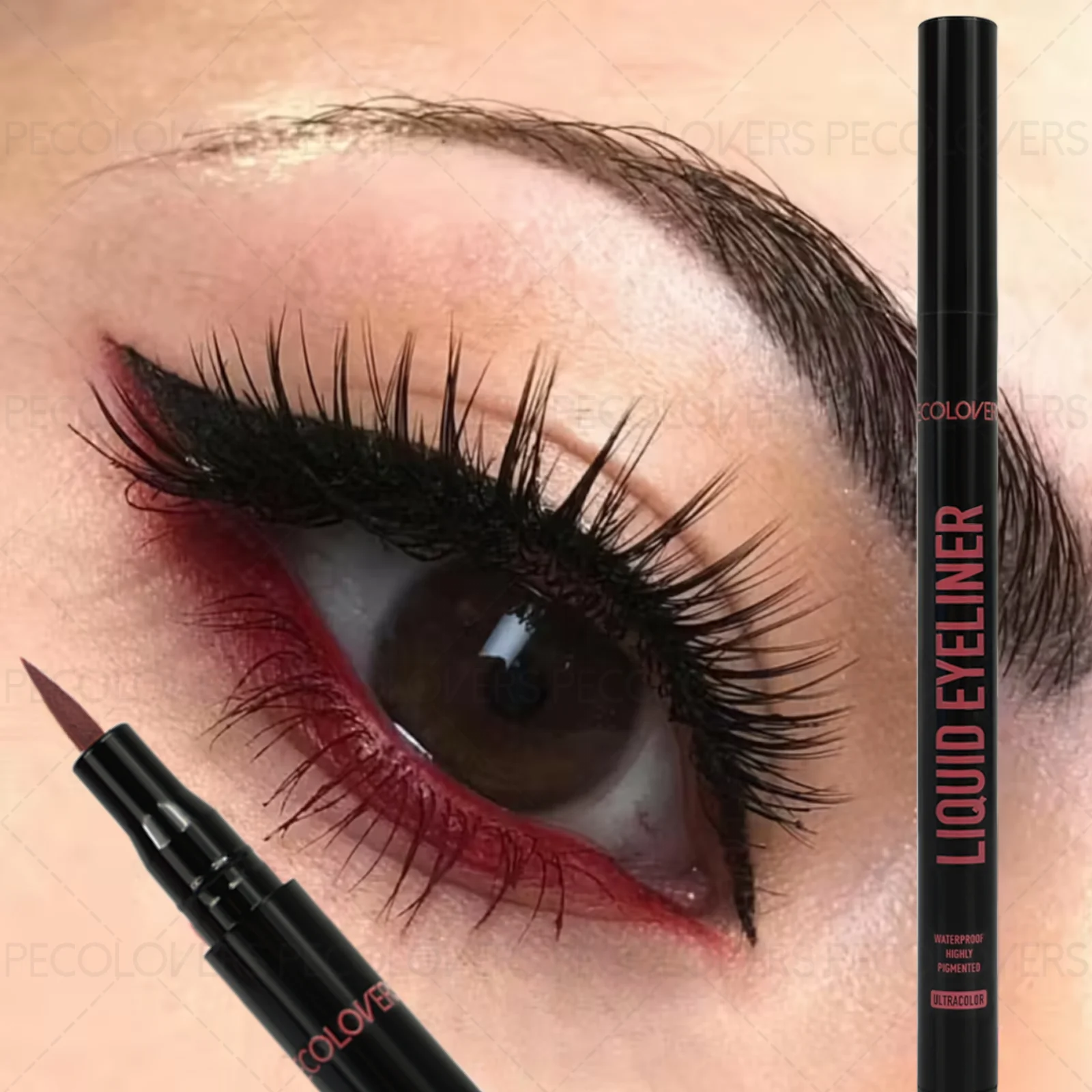 1PC Waterproof Matte Liquid Eyeliner - Smooth Finish, in Bright Colors Like Blue, Red, for A Bold, Smoky Eye Look Zpaxo