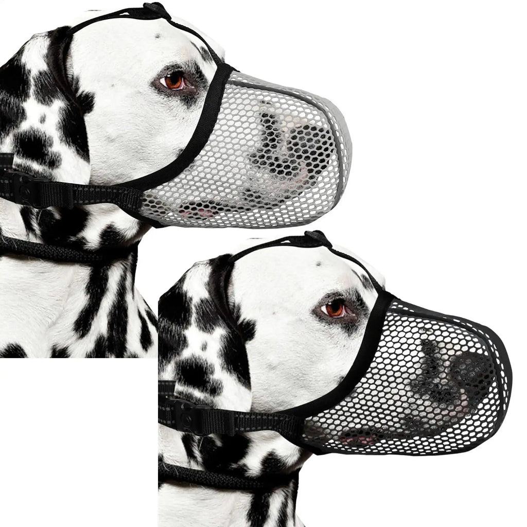 1PC Dog Muzzle Mesh Large Dog Breathable Grid Prevent Random Eating Stop Barking Golden Retriever Dog Mouth Cage Pet Mask Zpaxo