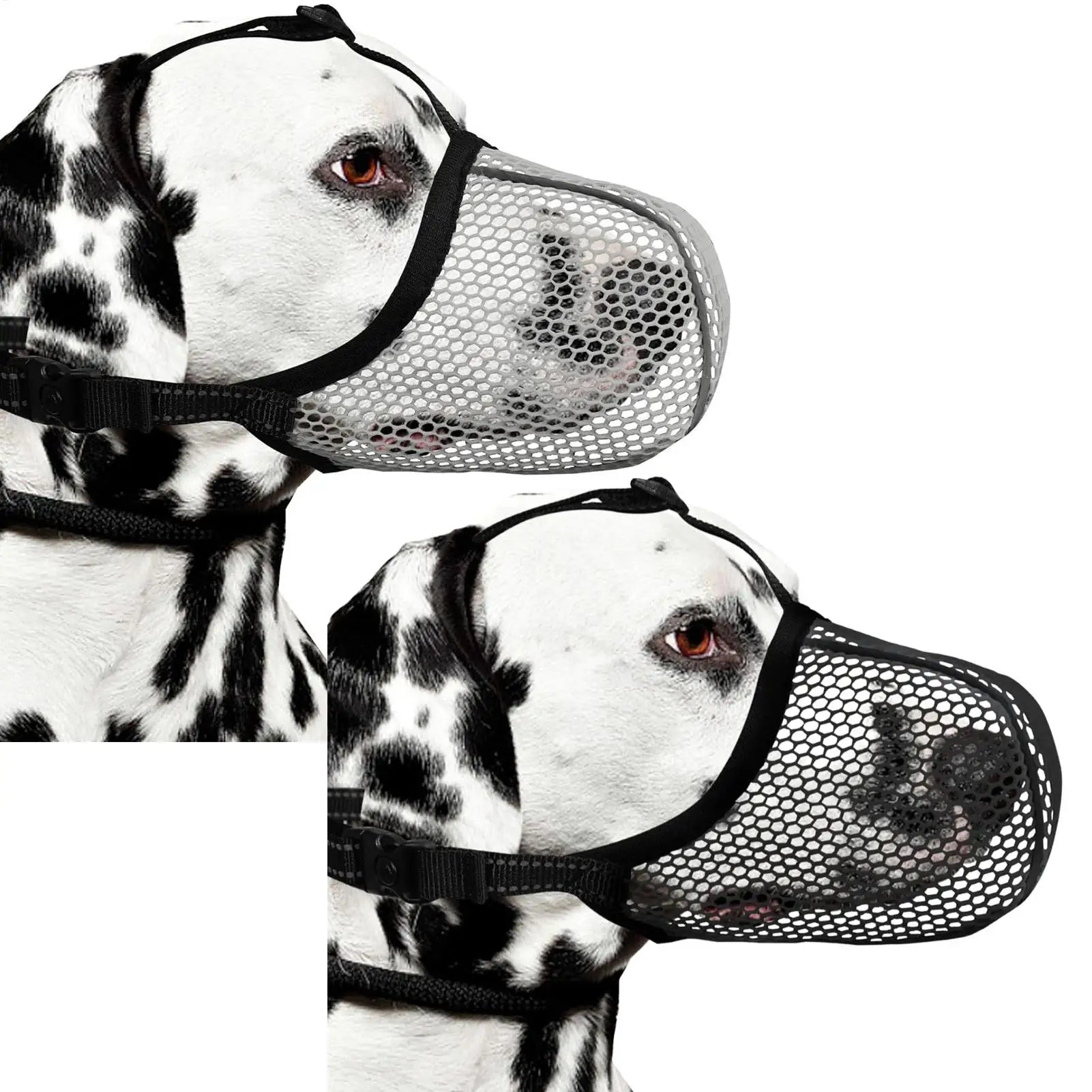 1PC Dog Muzzle Mesh Large Dog Breathable Grid Prevent Random Eating Stop Barking Golden Retriever Dog Mouth Cage Pet Mask Zpaxo