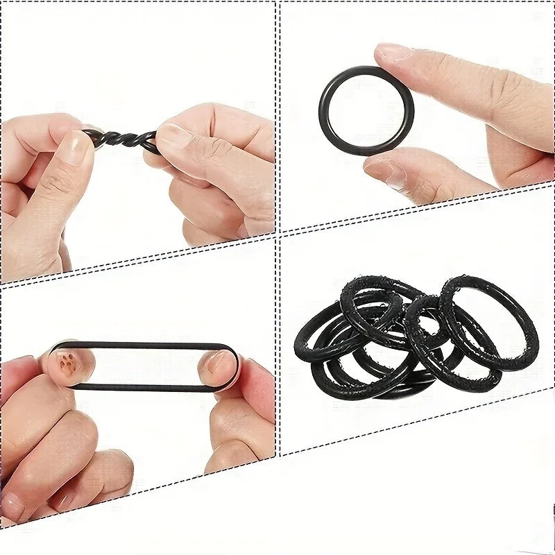 Nitrile Rubber O-Ring Kit 200/225 Pcs – Gasket Seal Repair Set O-Ring Repair Kit Zpaxo