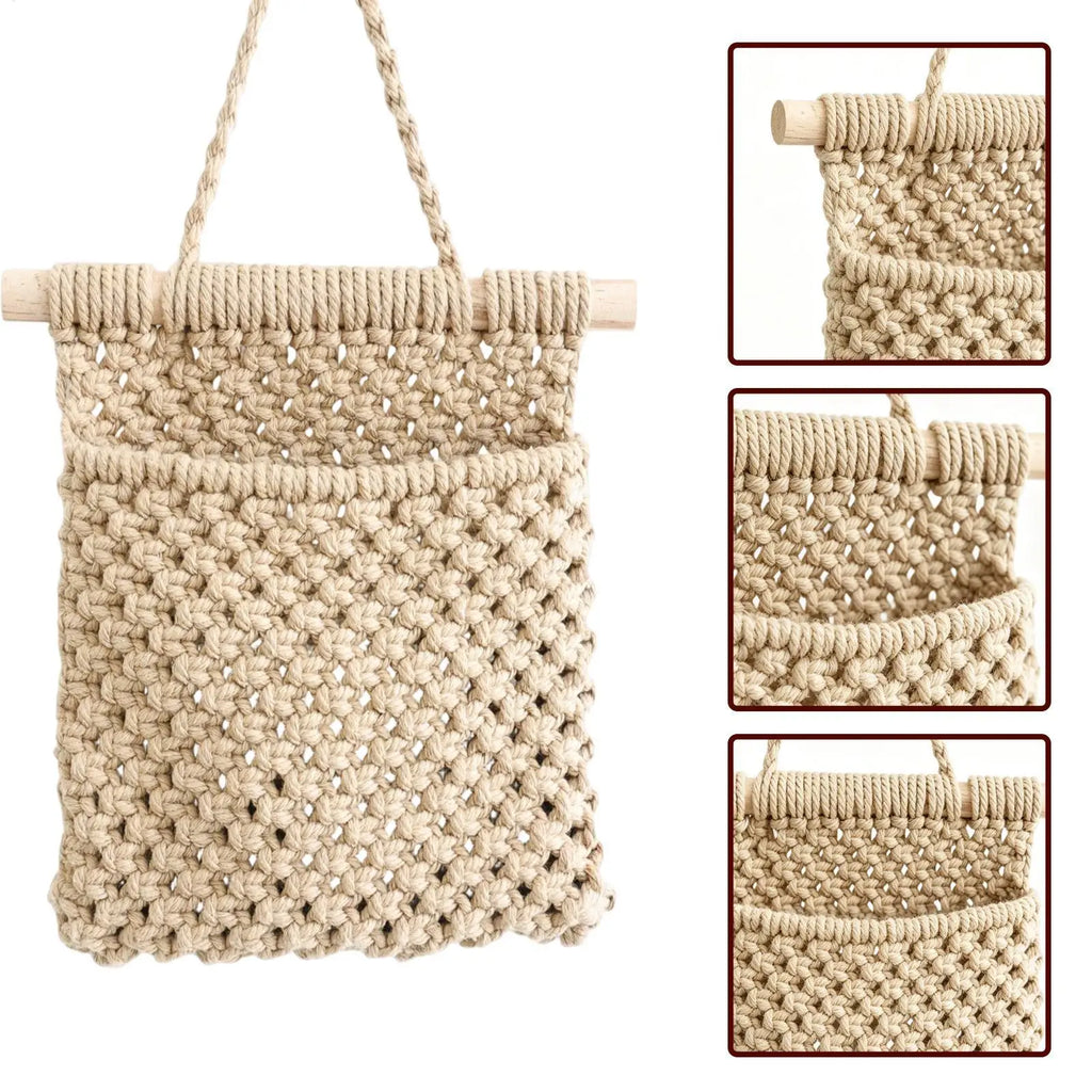 Macrame Plant Hanger Flower Basket Holder Rope Home Living Room