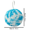 1PC Nano Cleaning Ball for Quick Cleaning Kitchen Stains Colorful Stripes Balls with Hanging Rope Household Cleaning Tools Zpaxo Blue