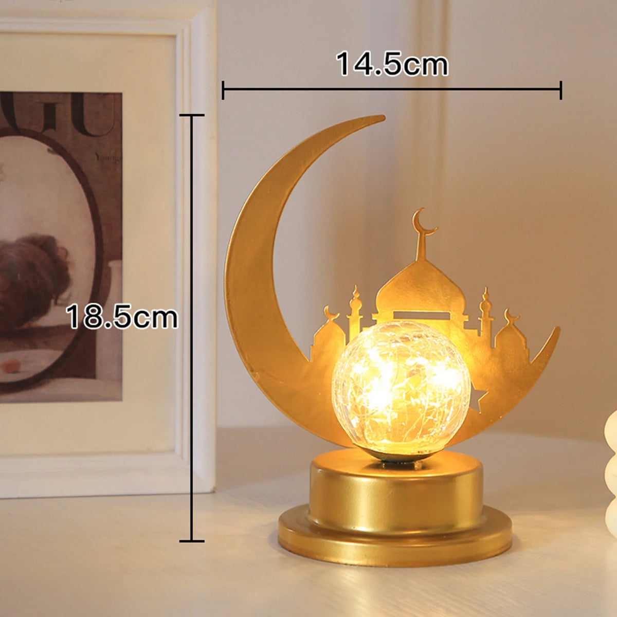 Ramadan Desk Lamp Led Moon Decoration Home Metal Kareem Light Eid Zpaxo Ramadan Decor C