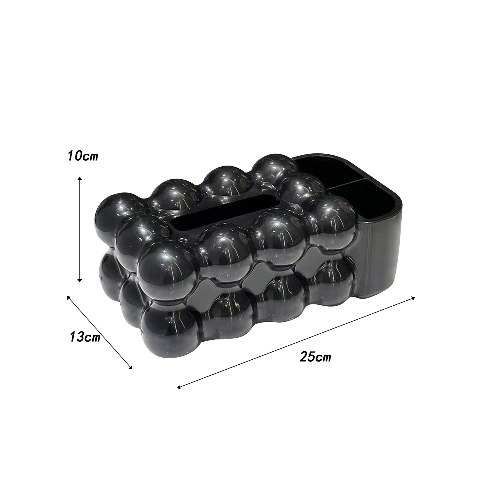 Marshmallow Tissue Box Cover – Decorative Holder for Home & Hotel Tissue Box Cover Zpaxo Black 2