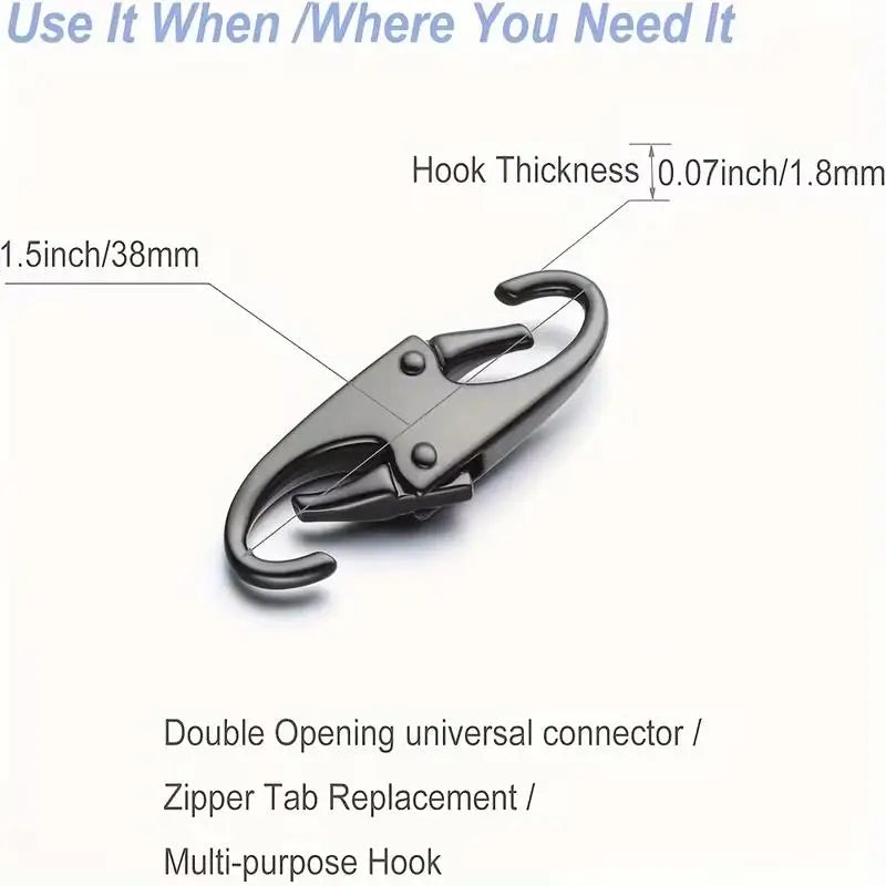 4pcs Zipper Lock Clips – Theft Deterrent & Pull Replacement, Keeps Securely Closed Zpaxo